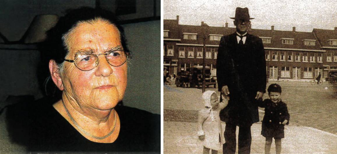 Mevrouw M. van Welie/Ds. W.C. Lamain met kinderen